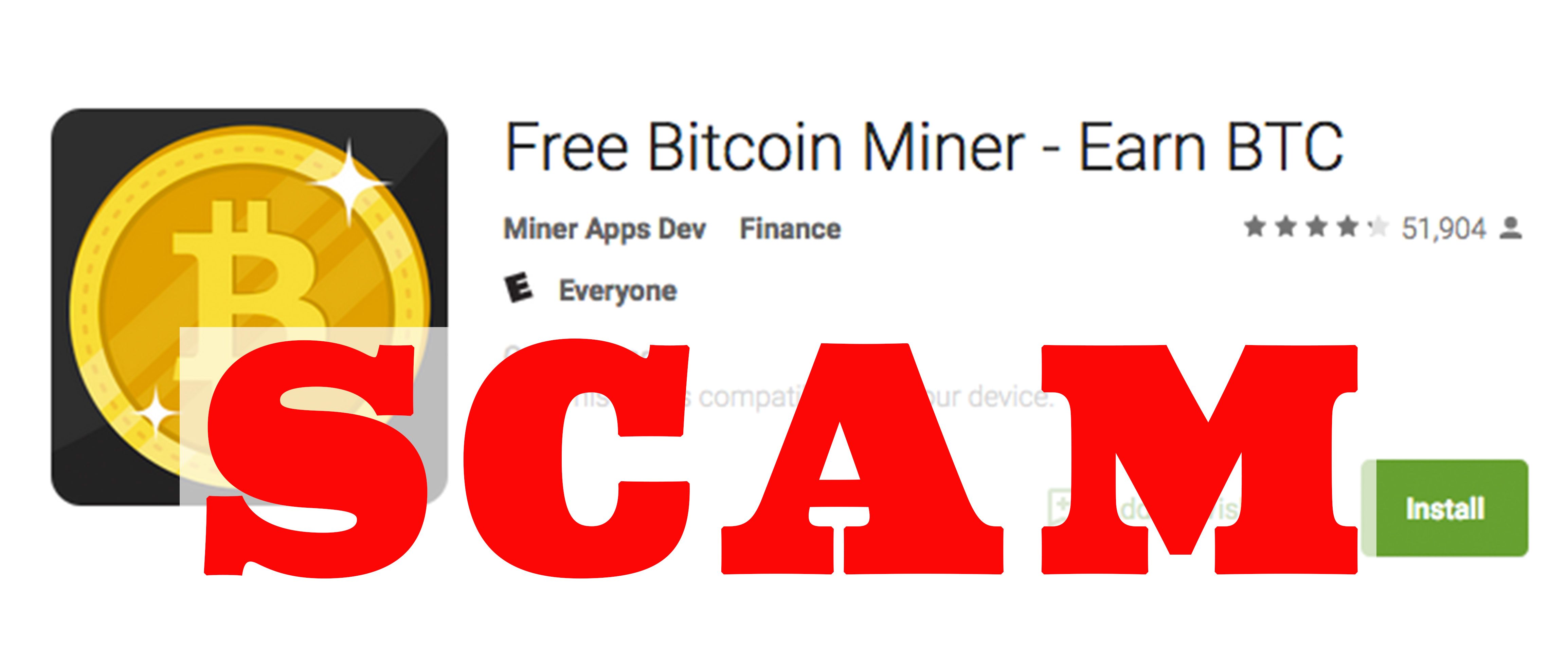 free bitcoins scam